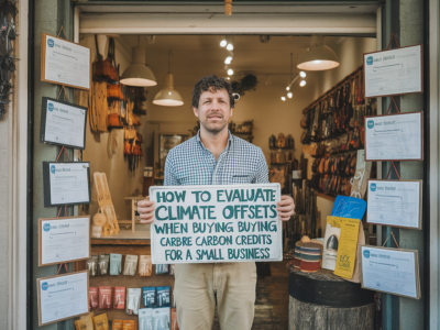 How to evaluate competing climate offsets when buying carbon credits for a small business