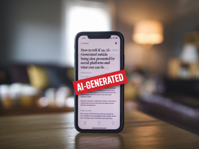 How to tell if an ai-generated news article is being promoted by social platforms and what you can do