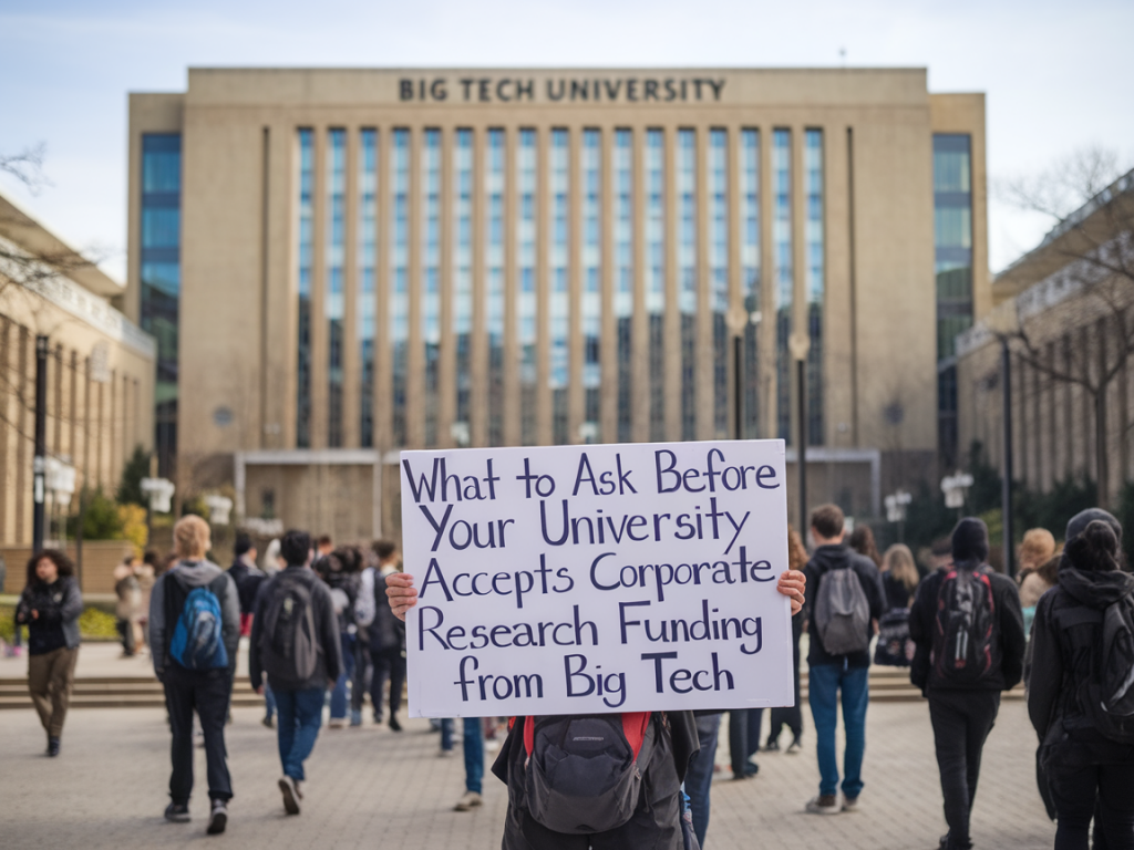 What to ask before your university accepts corporate research funding from big tech